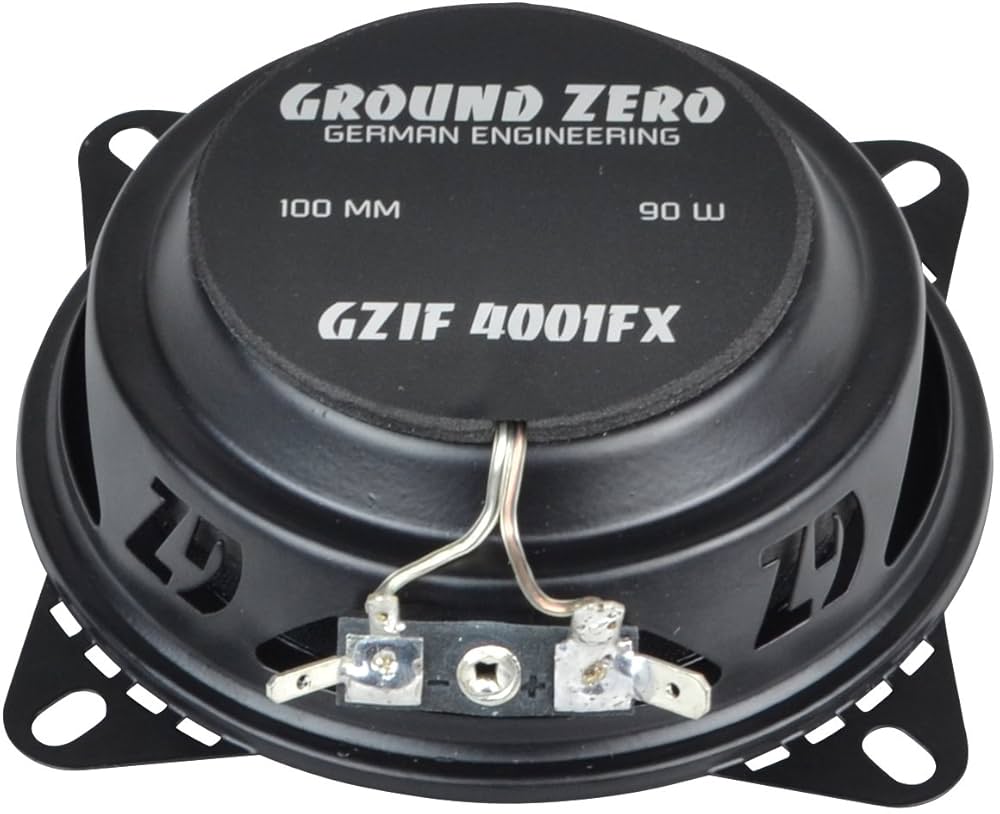 GROUND ZERO GZIF 4001FX 4″ 2-way Coaxial Speaker System - 4